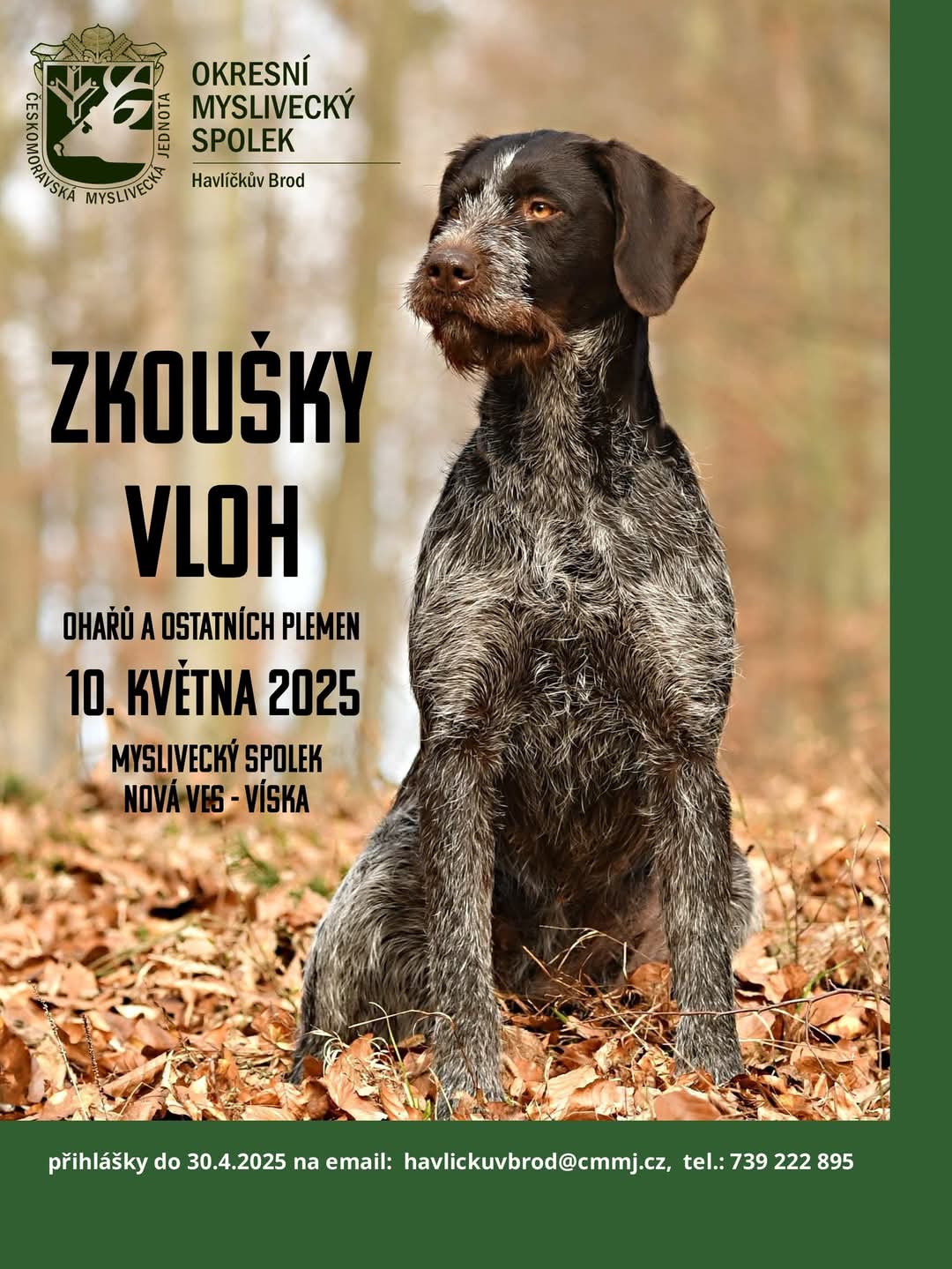 Zkoušky vloh ohařů a ostatních plemen